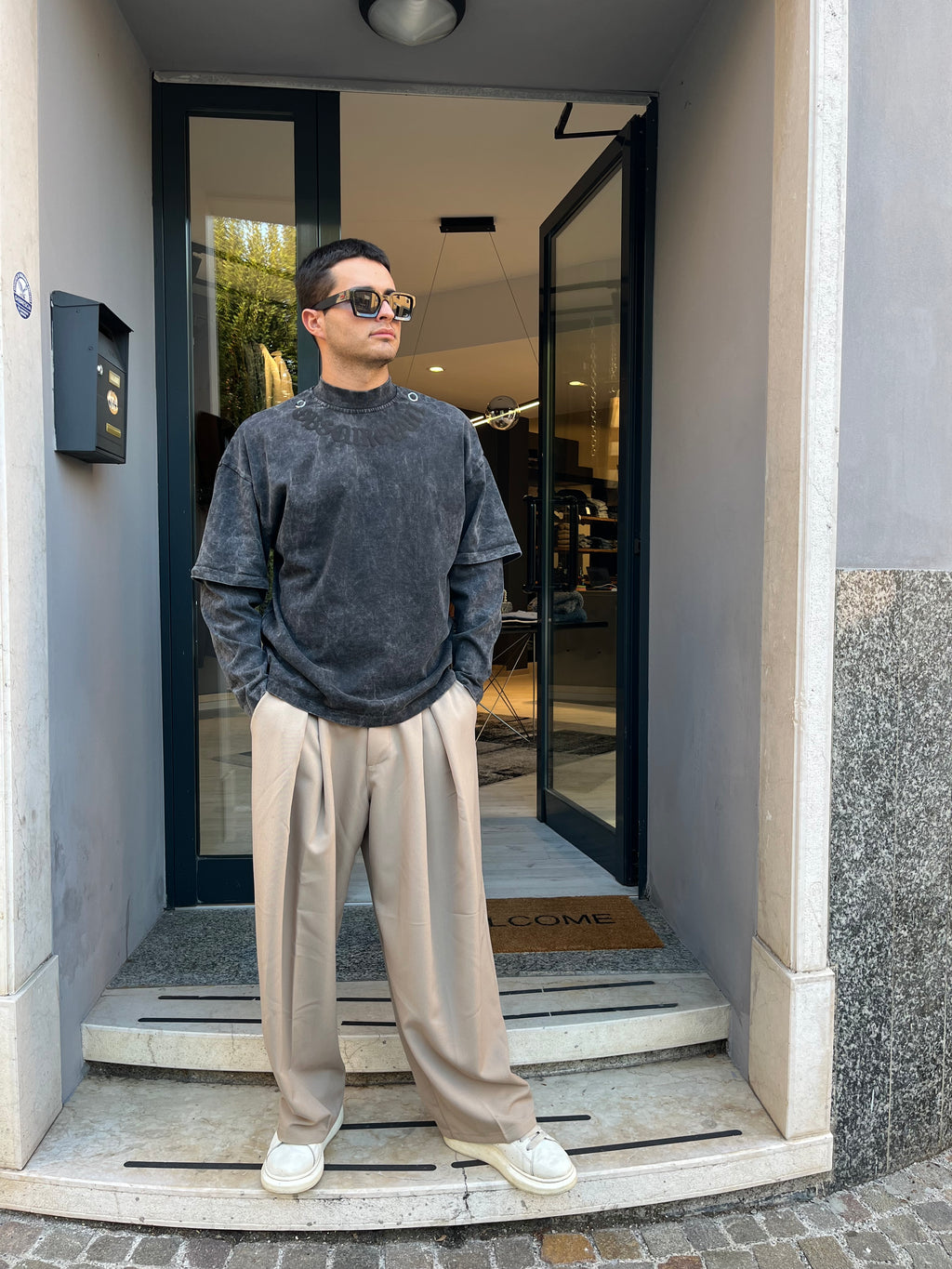 T-shirt Washed Oversize Grunge – Favelas Streetwear