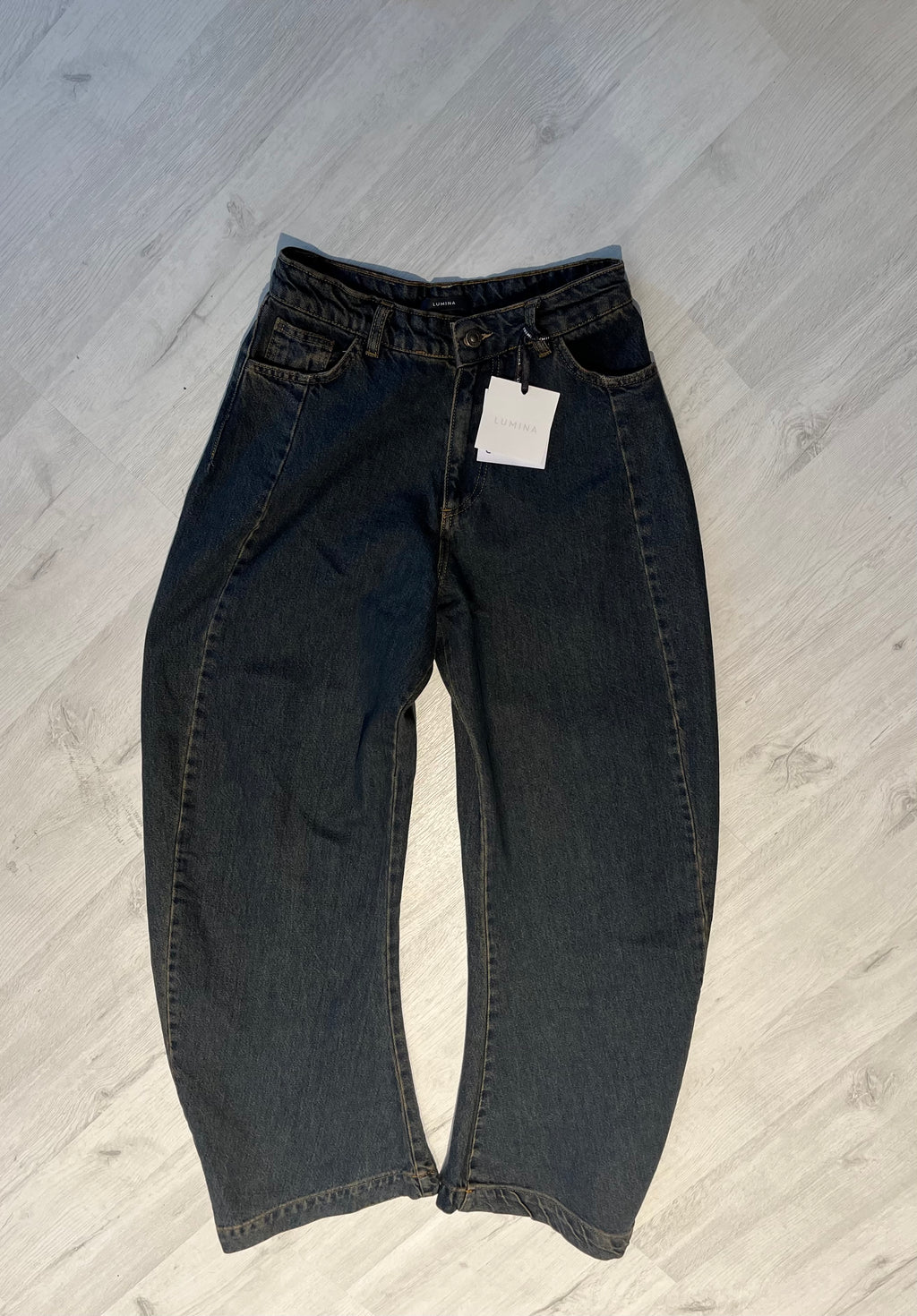 Jeans Donna Wide Leg LUMINA – Denim Scuro Vintage