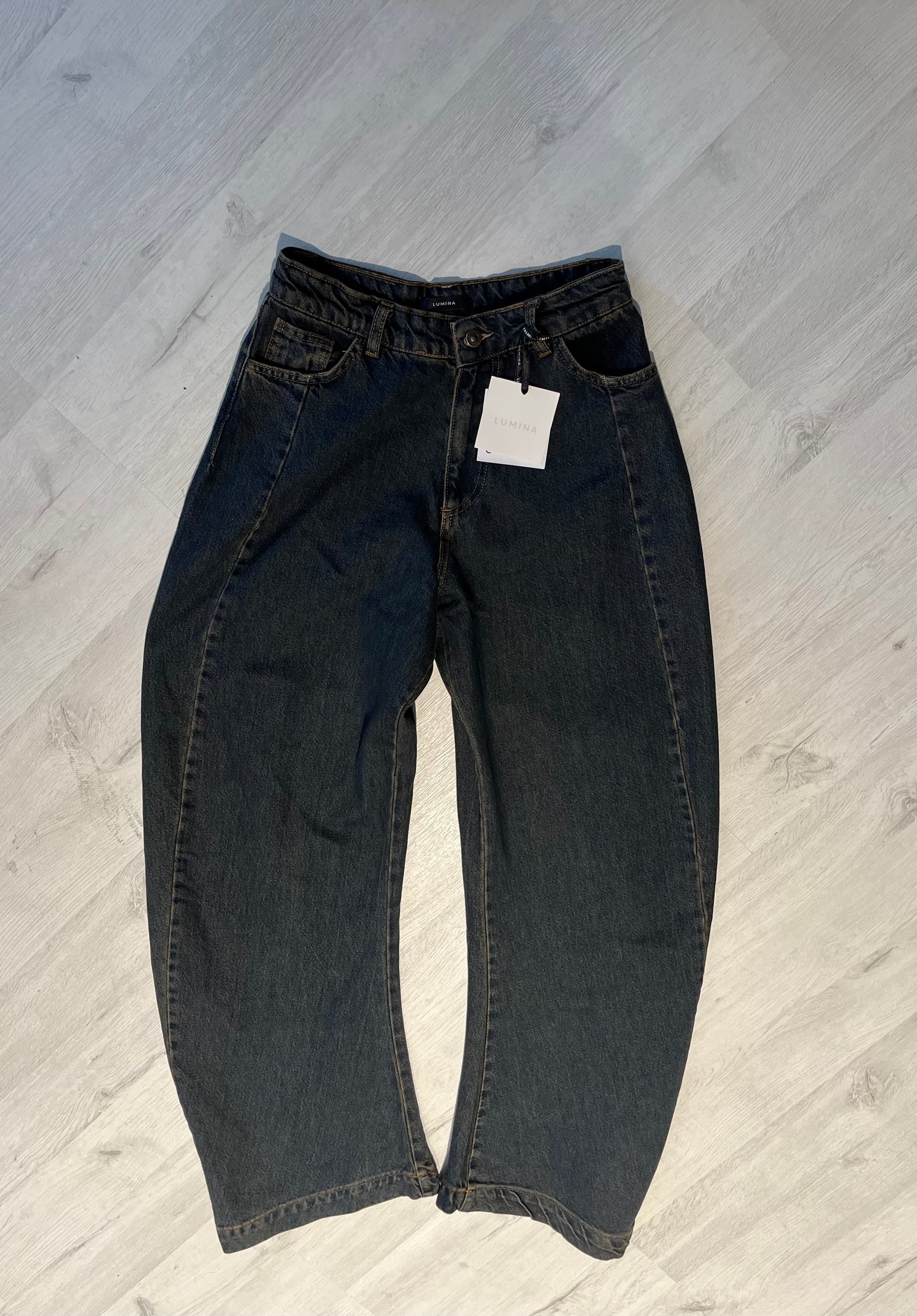 Jeans Donna Wide Leg LUMINA – Denim Scuro Vintage