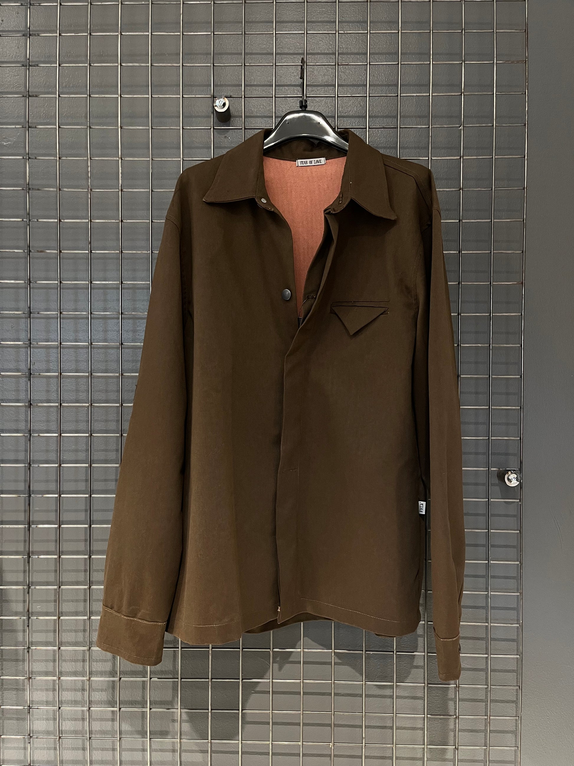 Completo Streetwear Caffè — Camicia Oversize + Pantalone Cargo Relax Fit