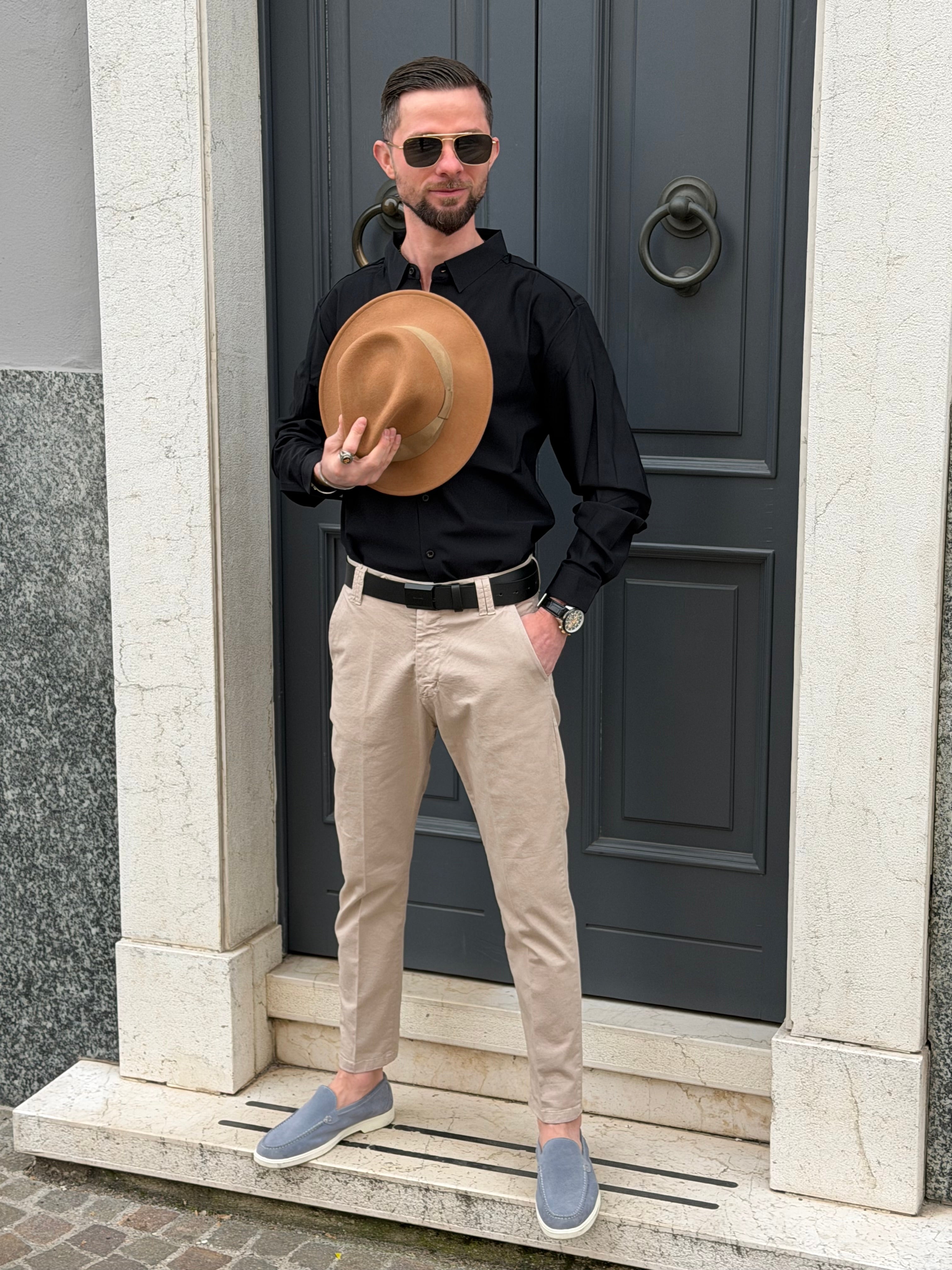 Camicia Uomo Elegante Slim Fit