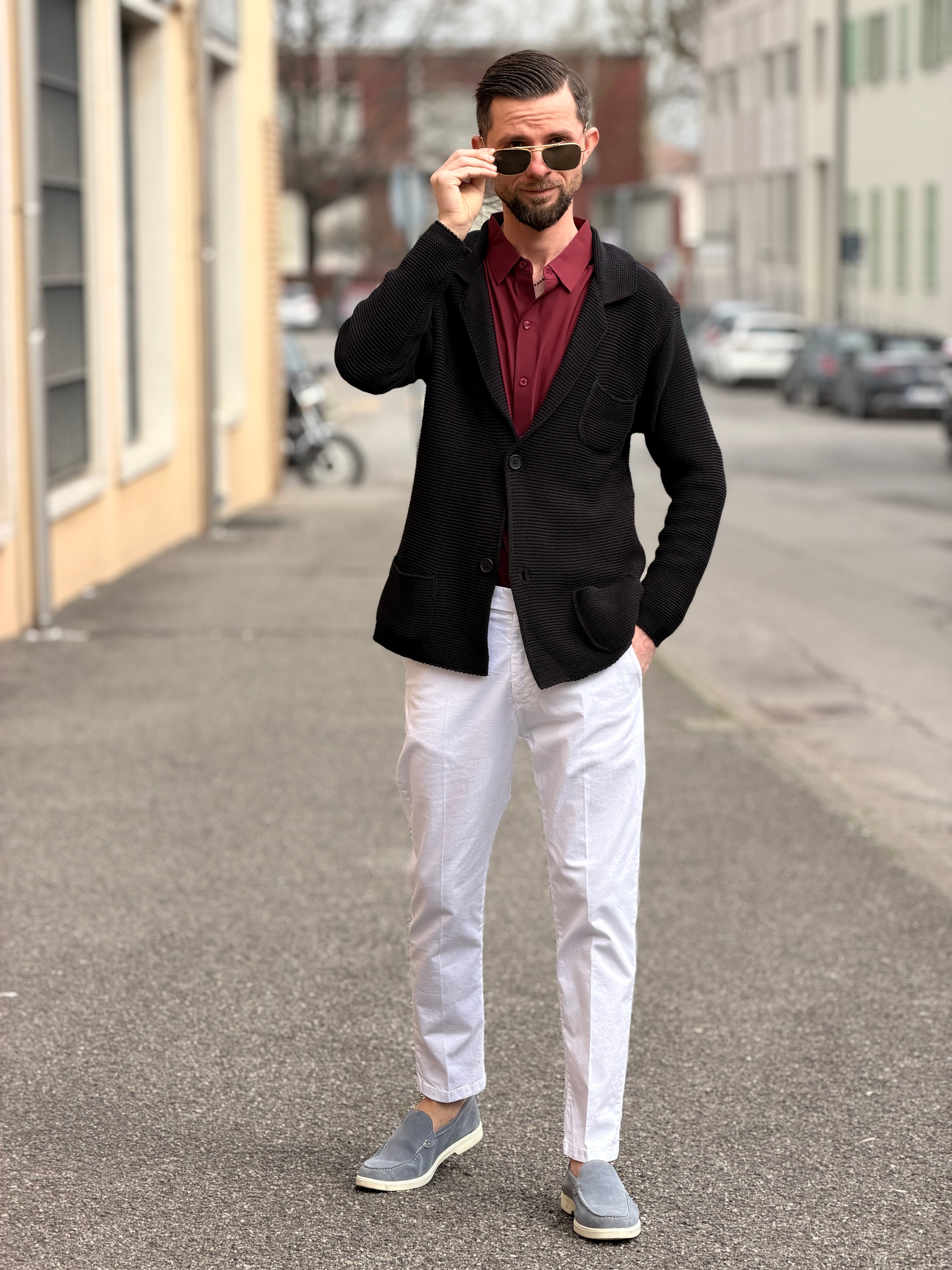 Cardigan Nero Premium