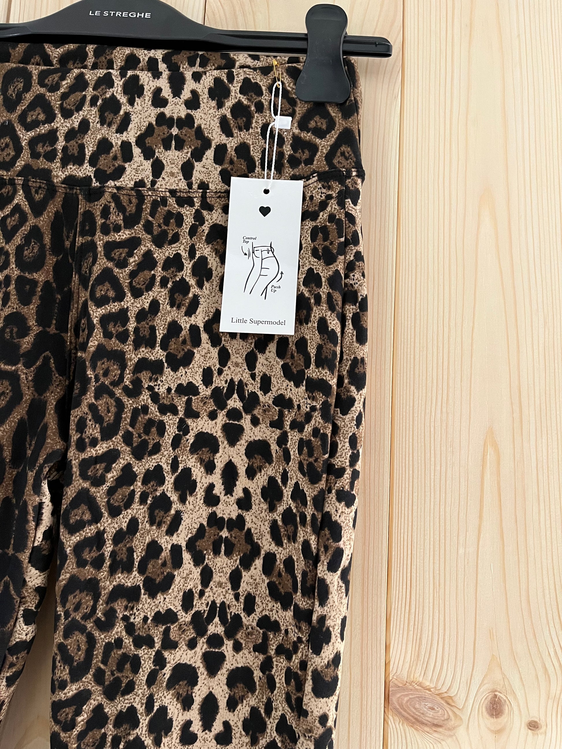 Pantaloni a Zampa Animalier Leopardati