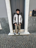 Bomber Uomo Beige e Marrone Oversize – Giacca Streetwear Minimal