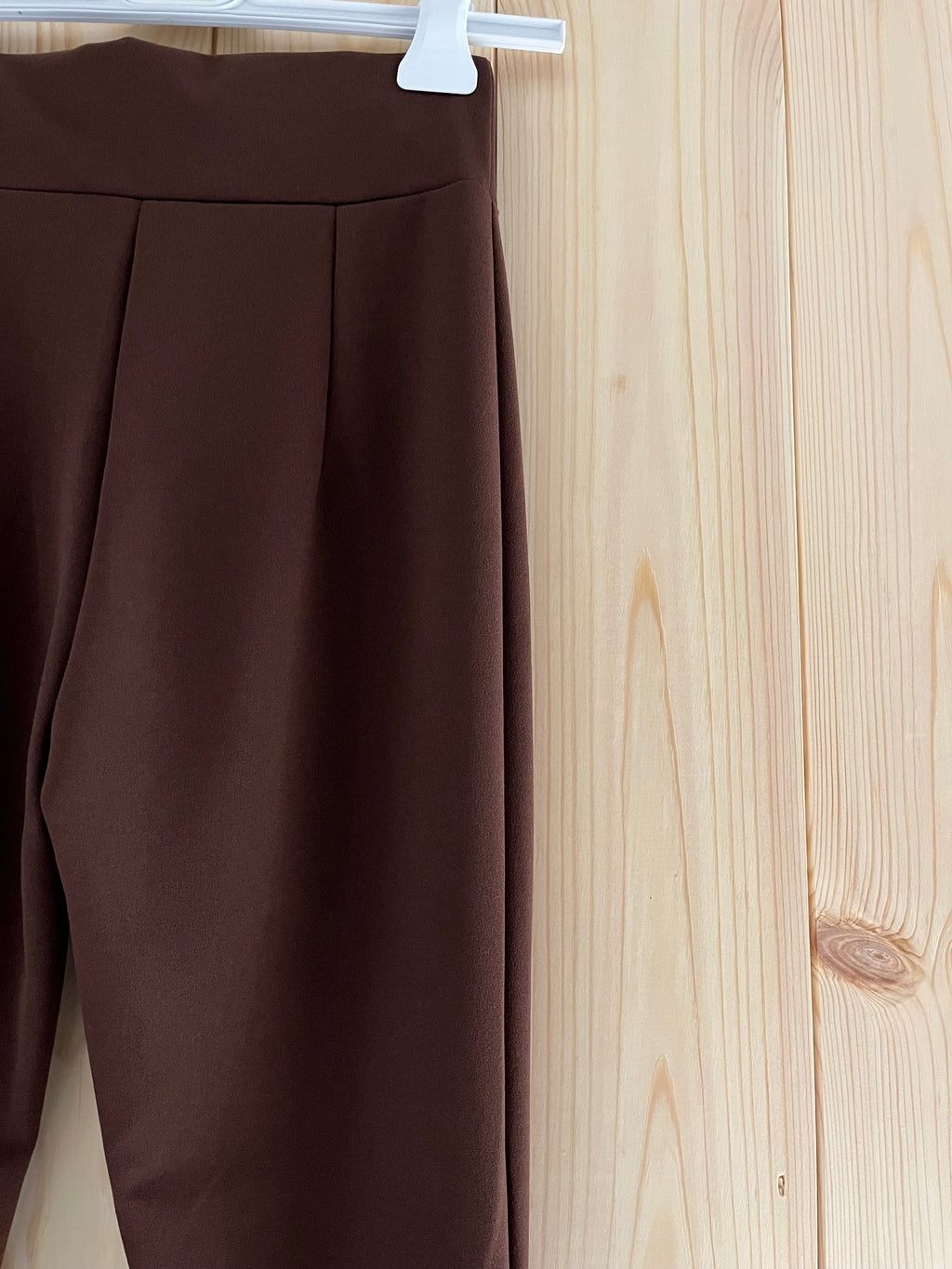 Pantaloni a Zampa Marroni Eleganti