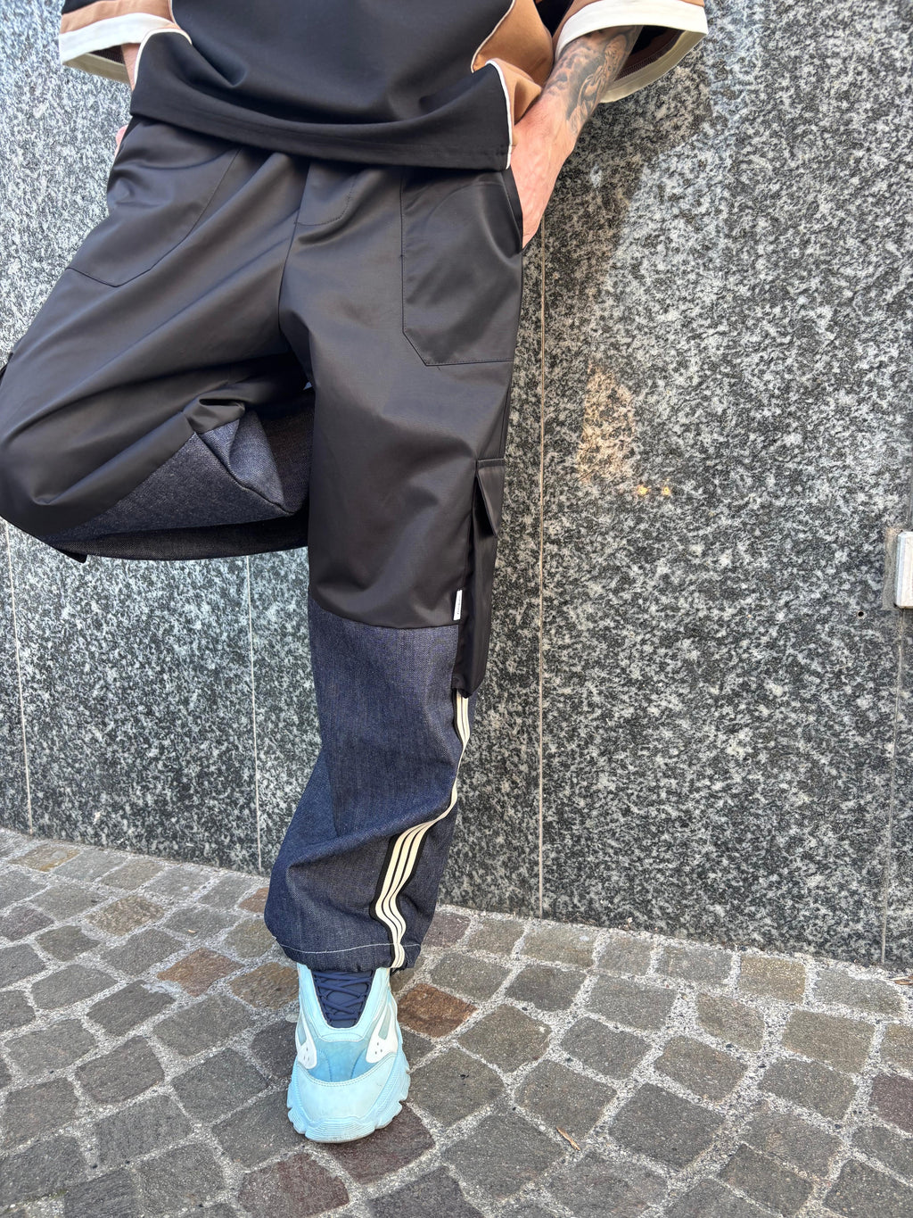 Completo Oversize HYDO – Jersey Urban + Cargo Denim Tech