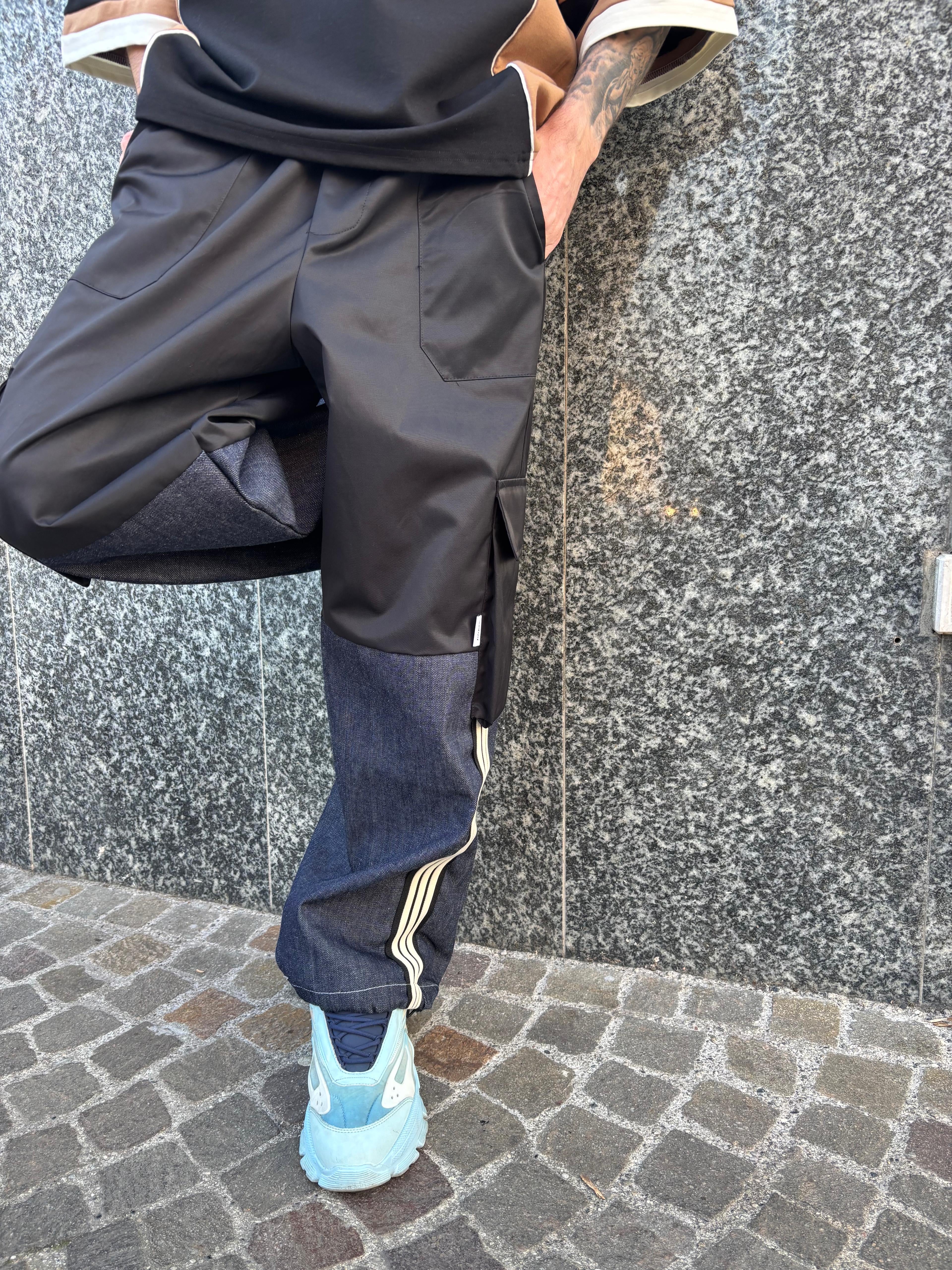 Completo Oversize HYDO – Jersey Urban + Cargo Denim Tech