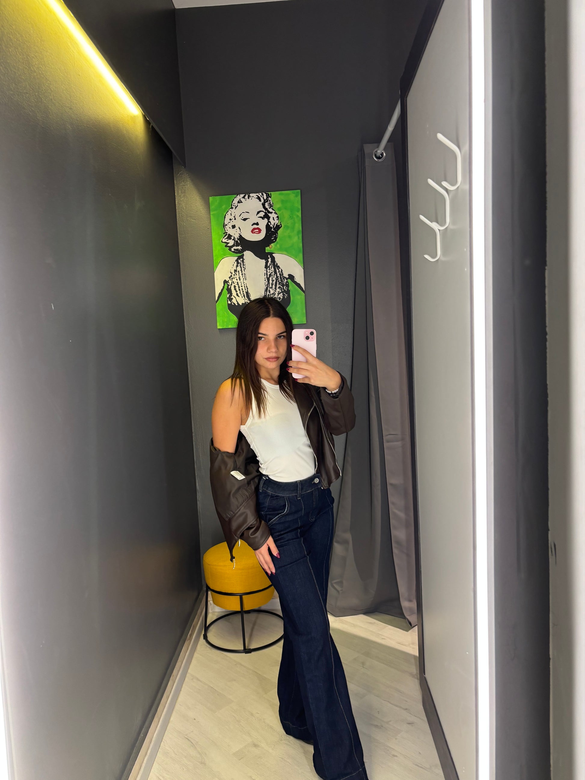 Giacca in Ecopelle Marrone – Stile Intramontabile & Casual Chic