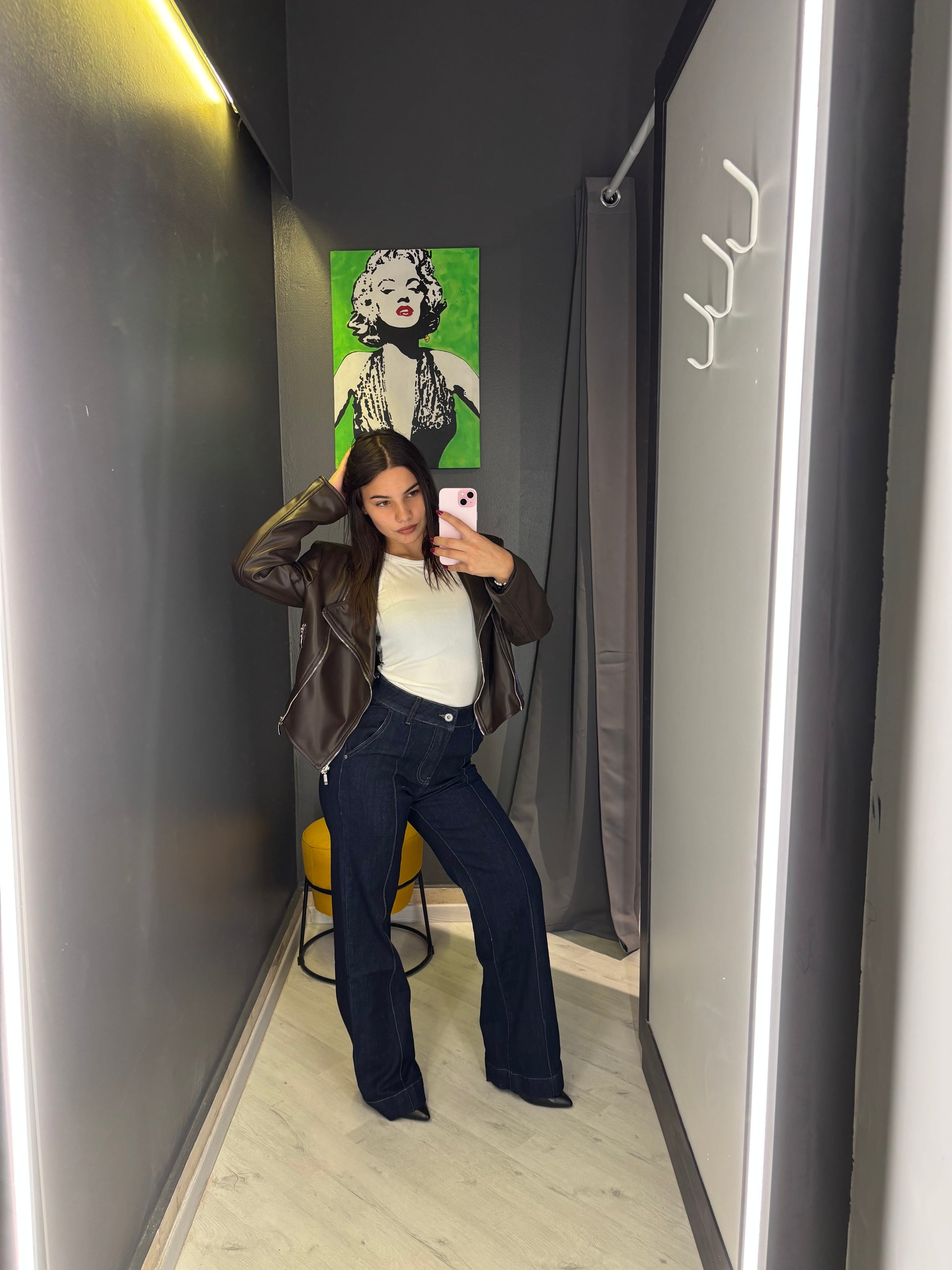 Giacca in Ecopelle Marrone – Stile Intramontabile & Casual Chic