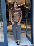Pantaloni Denim Grigio Vintage