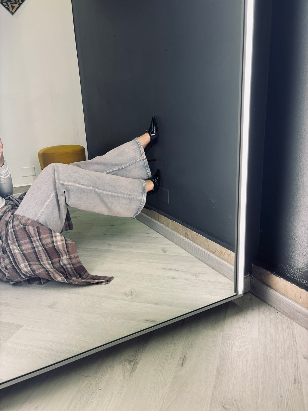 Jeans Wide Leg Soft Vintage – Vita Alta & Lavaggio Chiaro