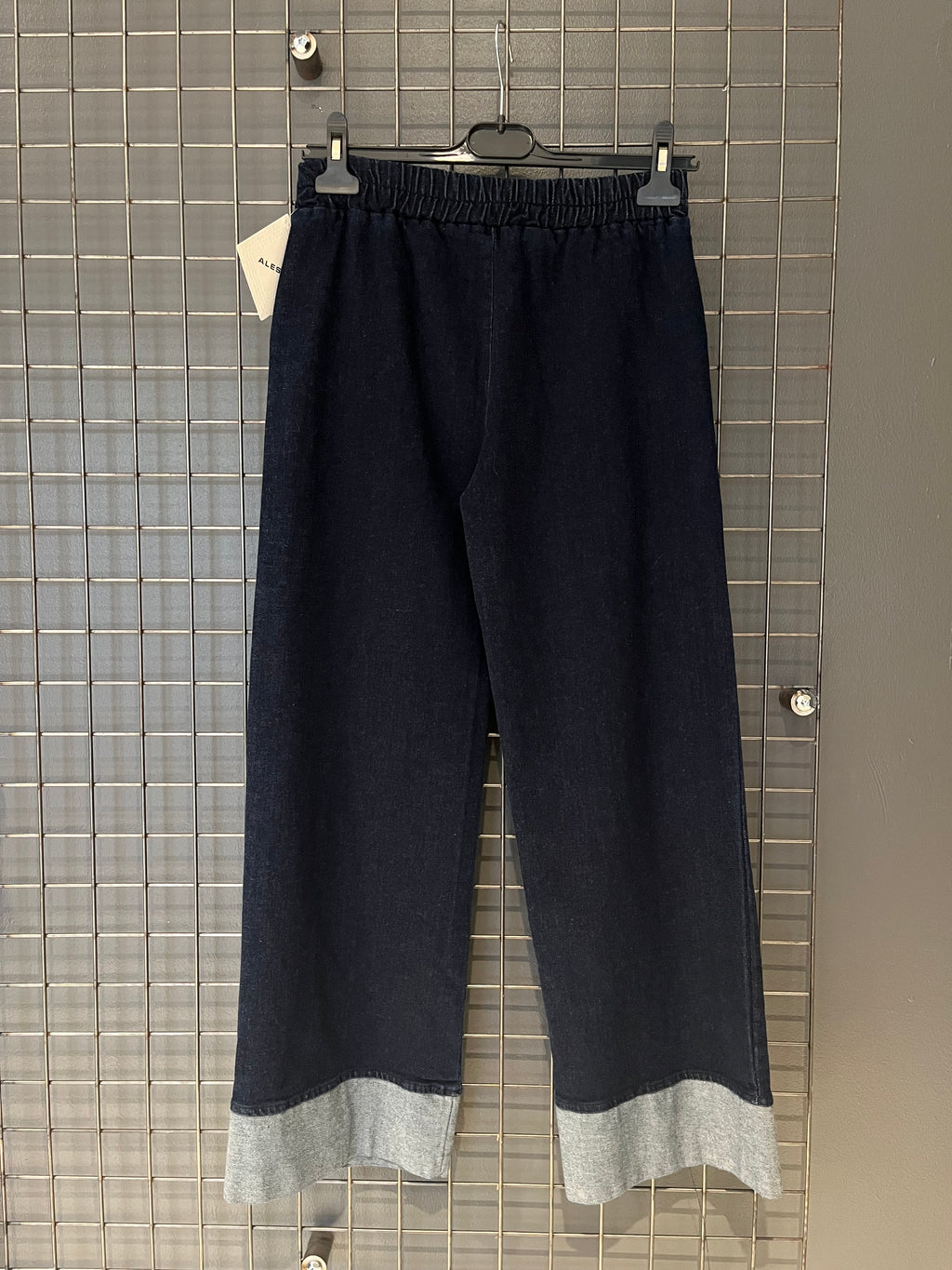 Jeggings Donna Denim Scuro con Risvolto – Easy Chic Edition