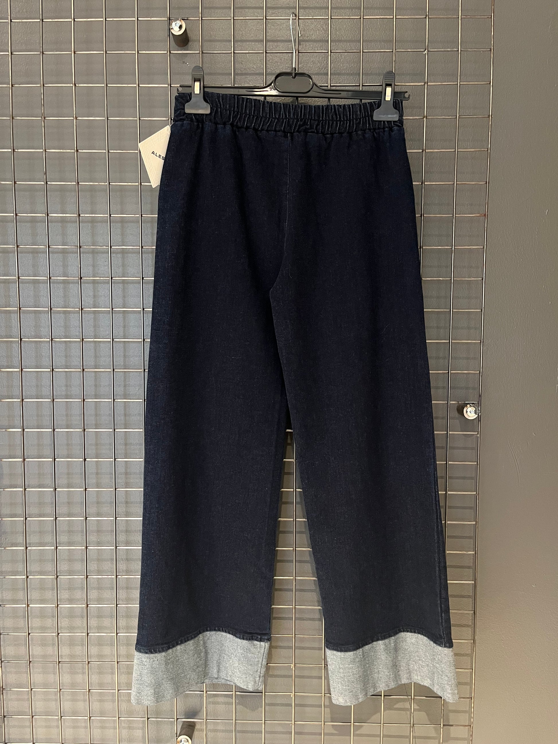 Jeggings Donna Denim Scuro con Risvolto – Easy Chic Edition