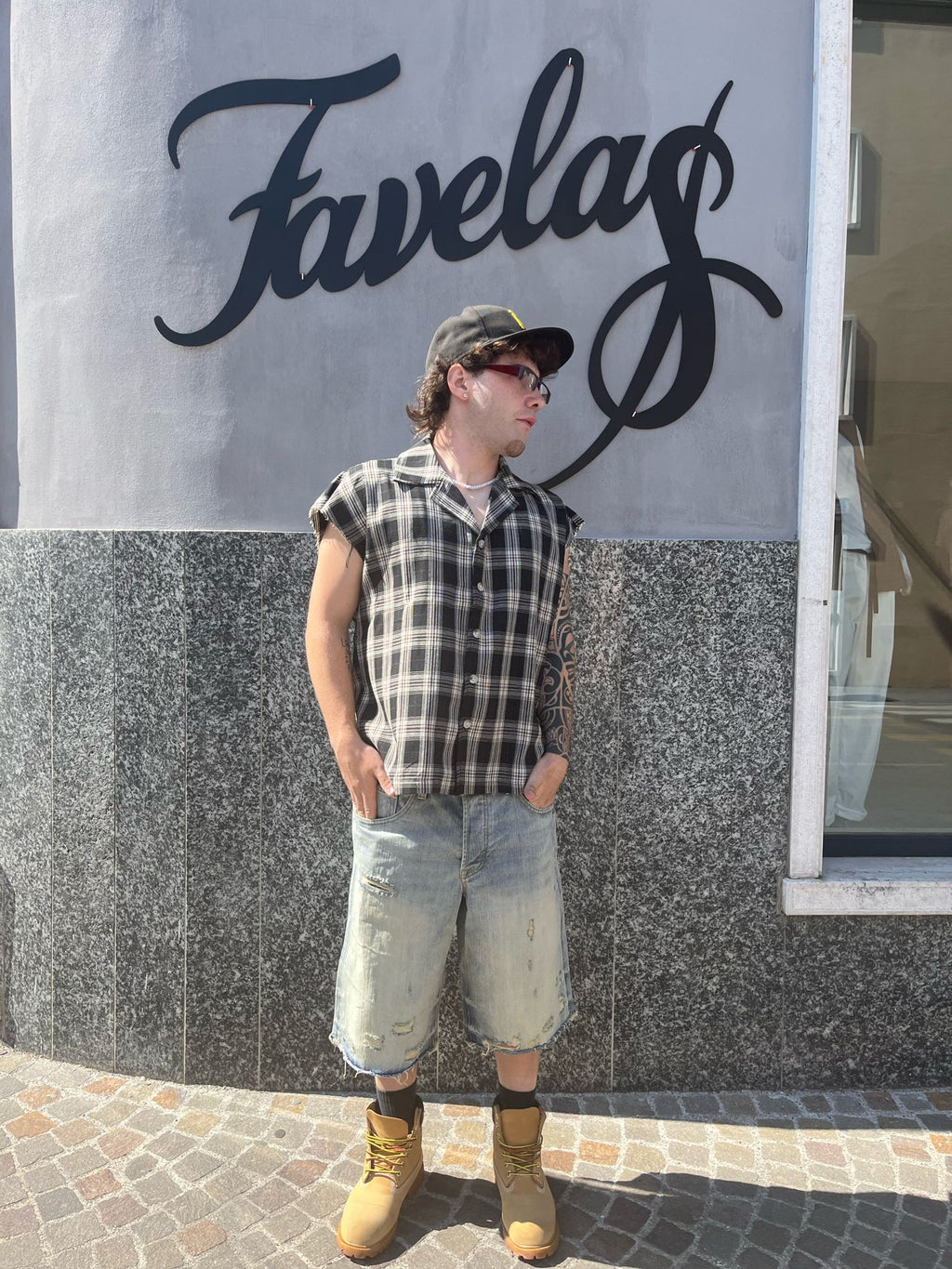 CAMICIA OVER FIT SMANICATA