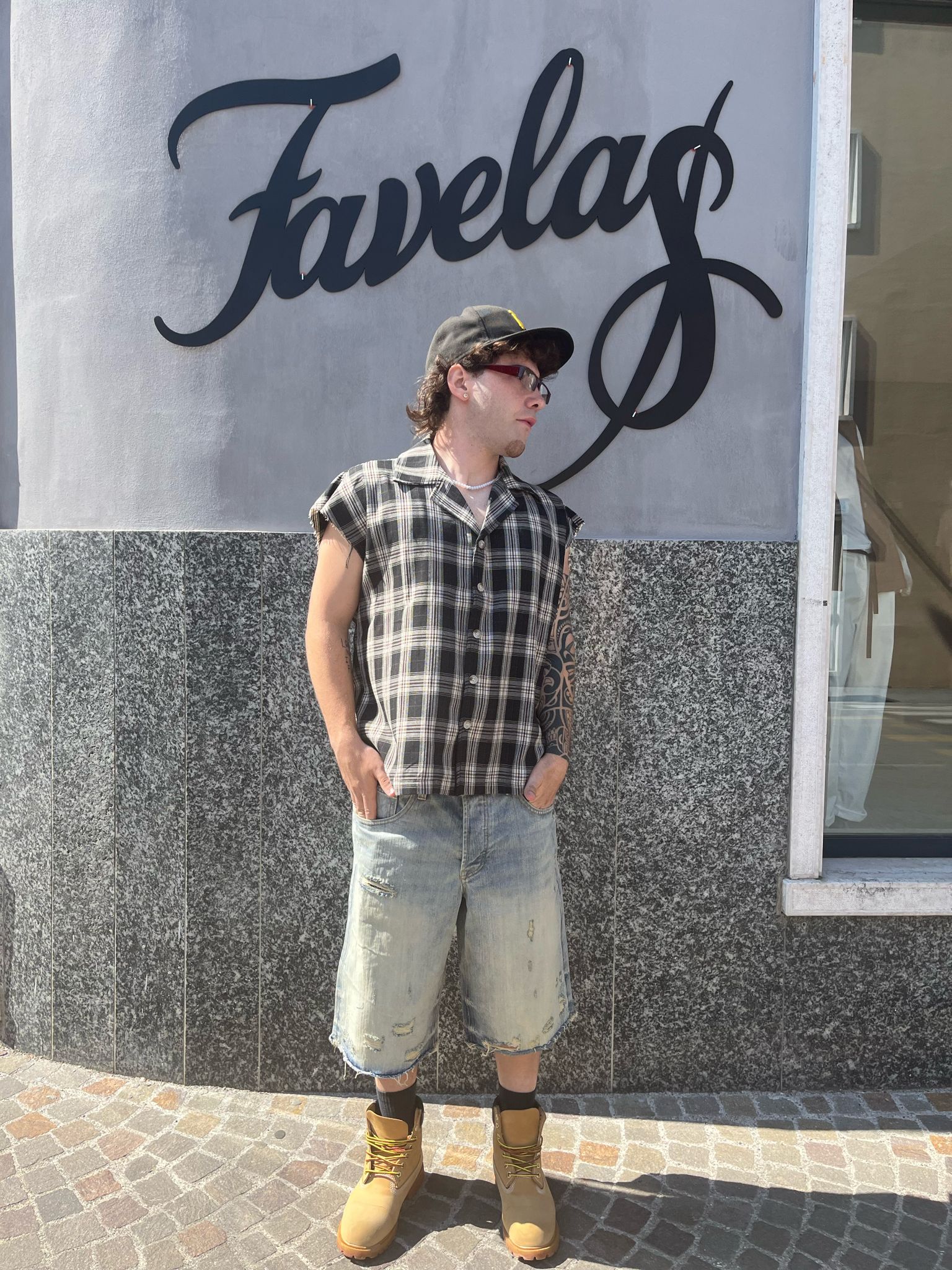CAMICIA OVER FIT SMANICATA