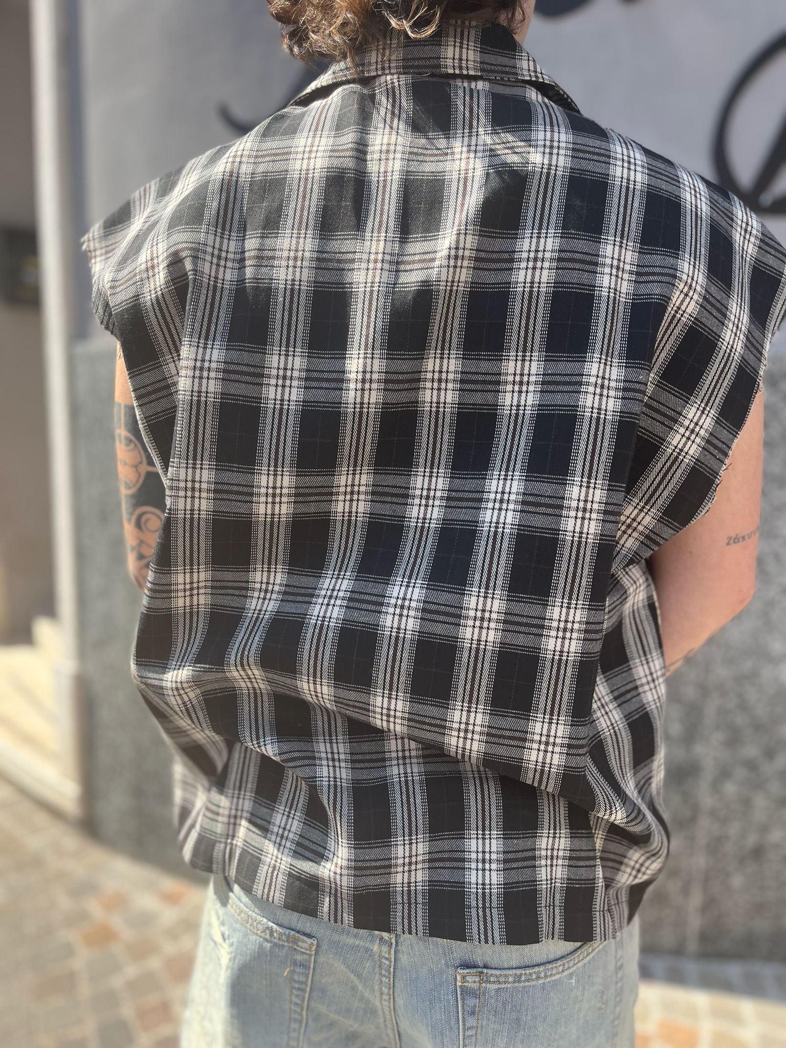 CAMICIA OVER FIT SMANICATA