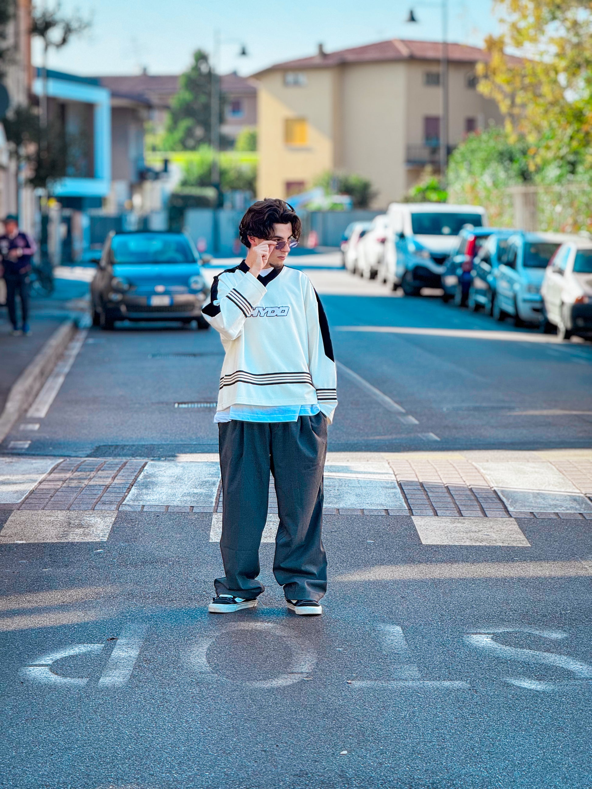 HYOD Varsity Oversize – Maglia Streetwear Bicolor