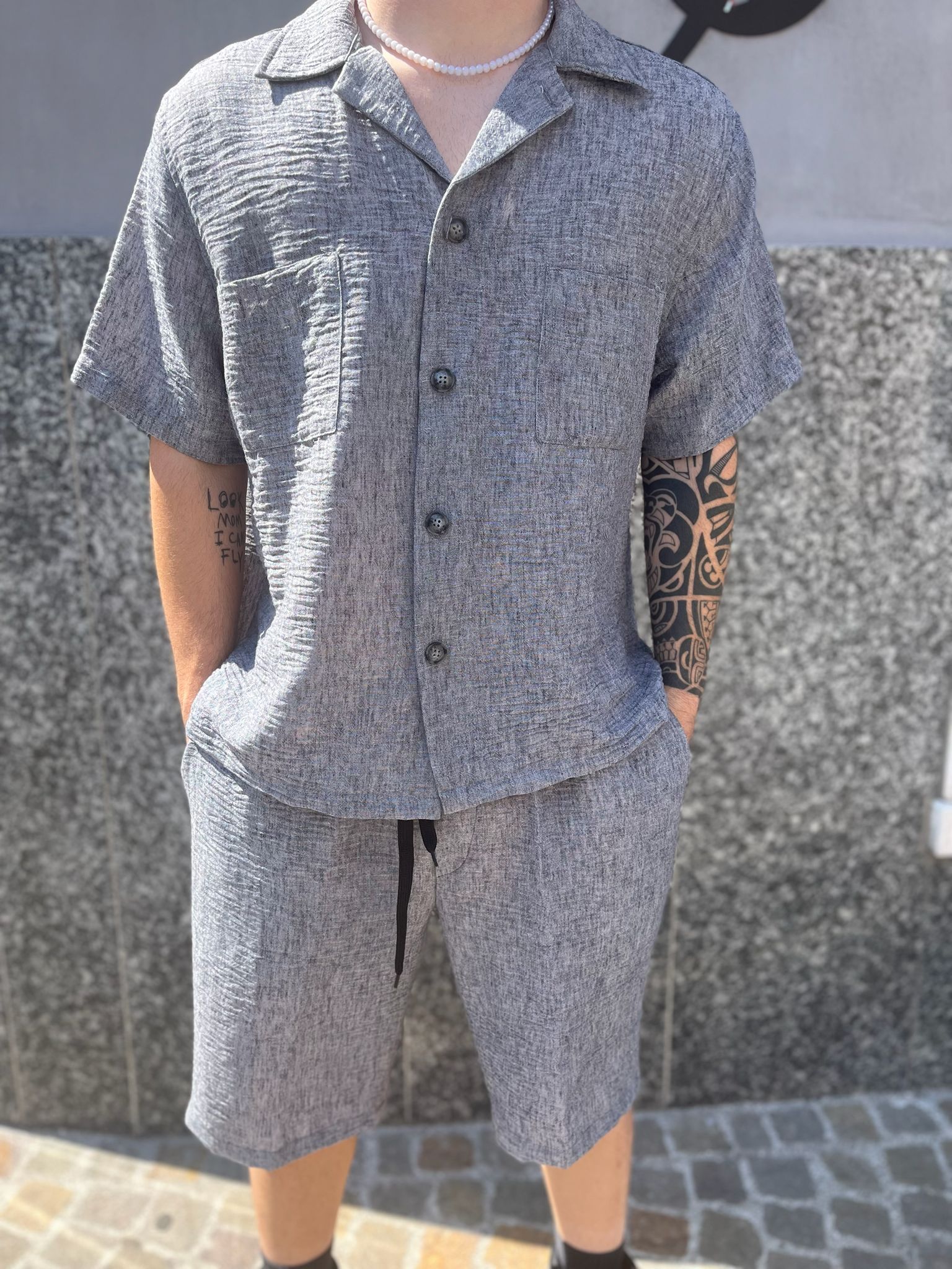 COMPLETO STREETWEAR MODERNO GRIGIO