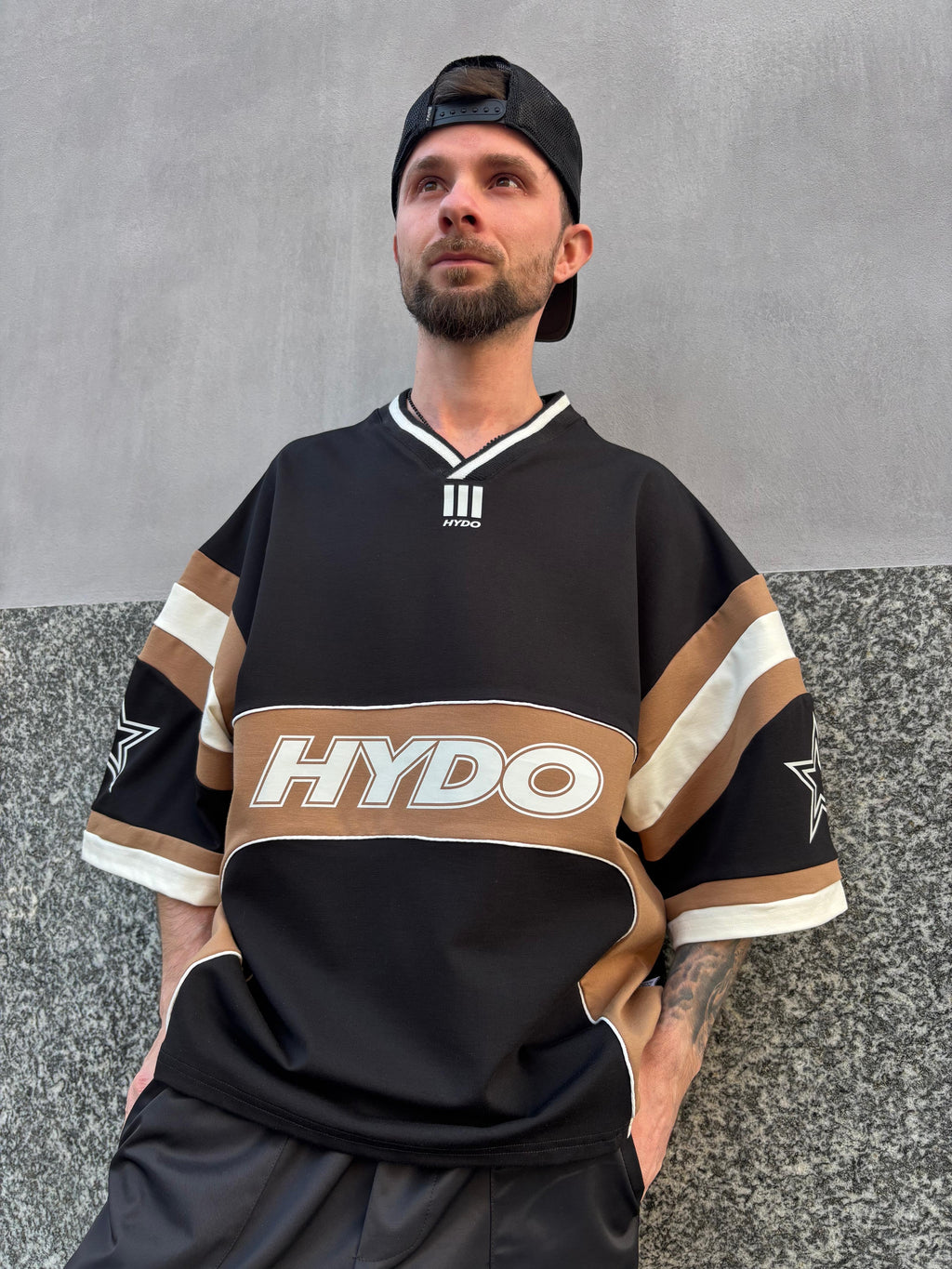 Completo Oversize HYDO – Jersey Urban + Cargo Denim Tech