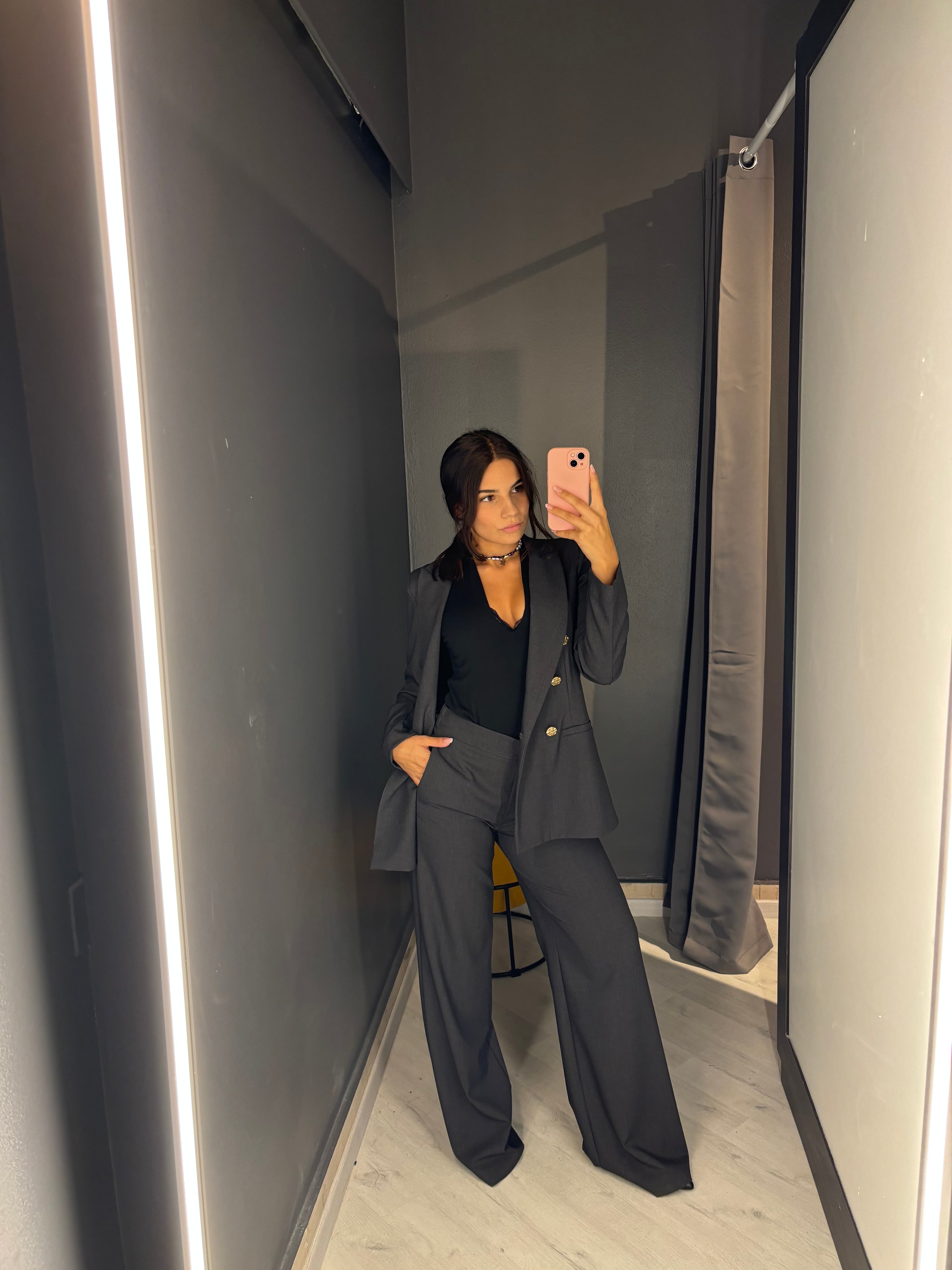 Completo Elegante Donna – Giacca e Pantalone a Vita Alta