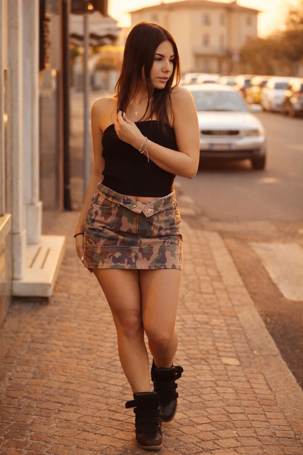 Gonna Mini Camouflage Urban – Stile Streetwear Grintoso