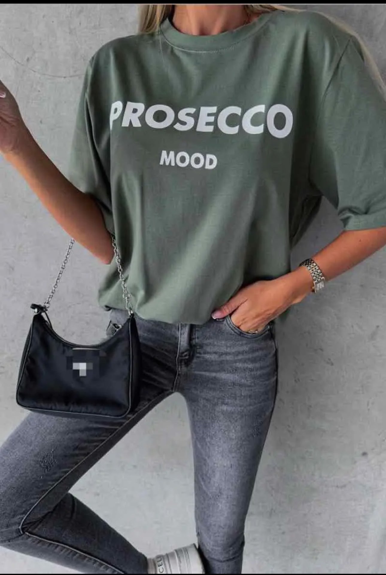 T -Shirt prosecco mood taglia unica