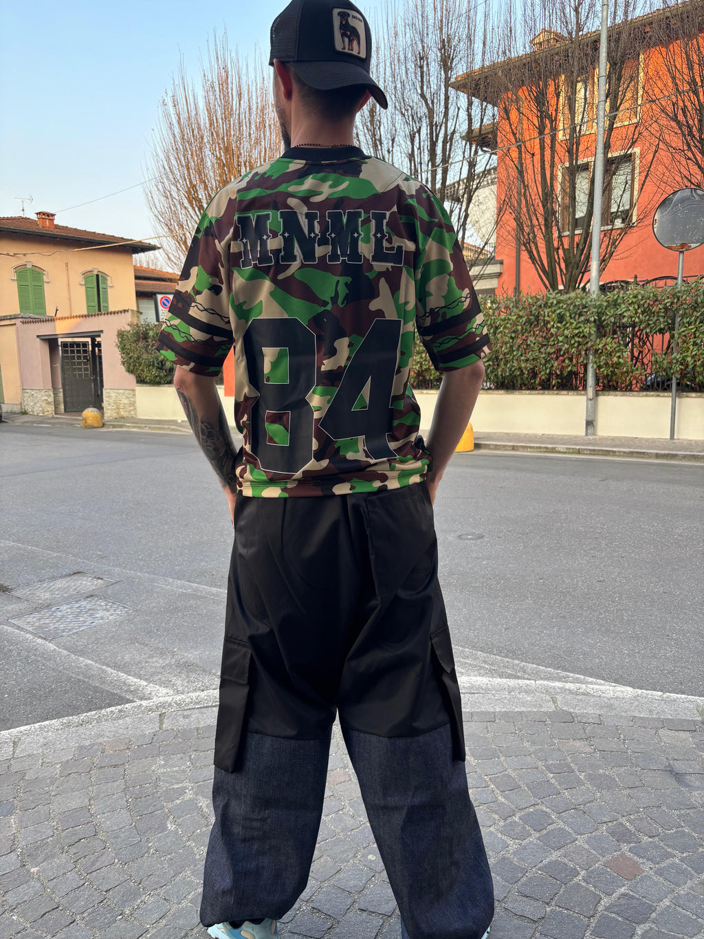 T-Shirt Oversize Camo “MNML 84” – Urban Military Edition