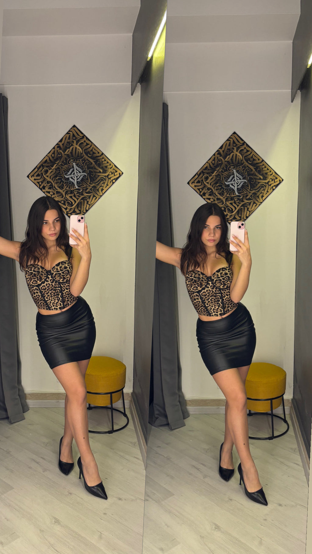 🖤 Gonna in eco pelle “Fierce Mood”