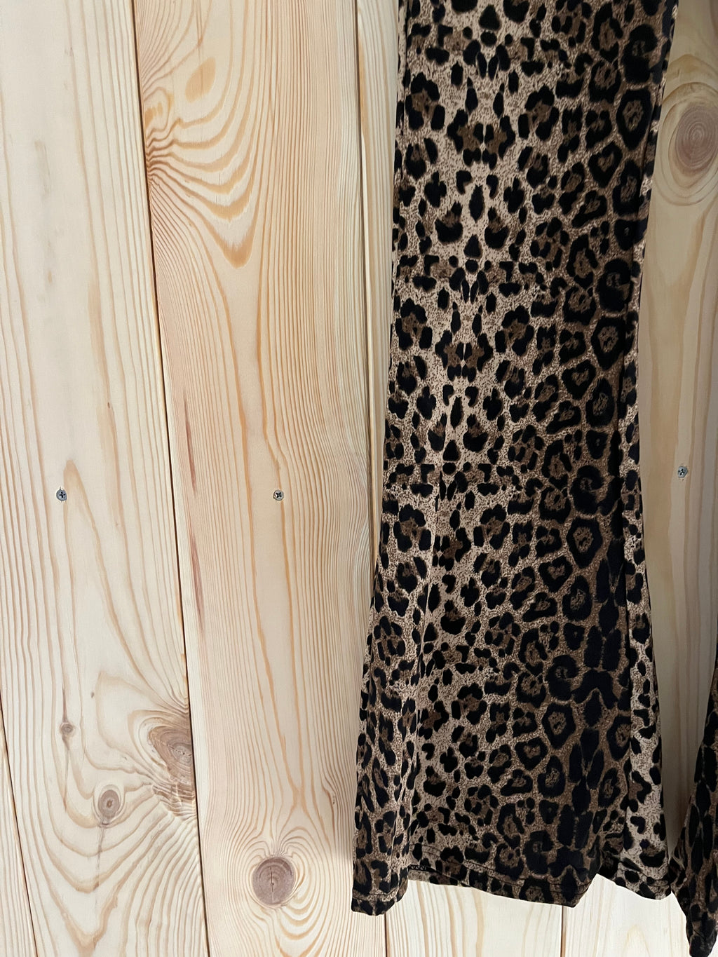 Pantaloni a Zampa Animalier Leopardati