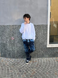 Jeans Cargo Distressed con Tasche Multiple e Zip – Cianotic Made in Italy