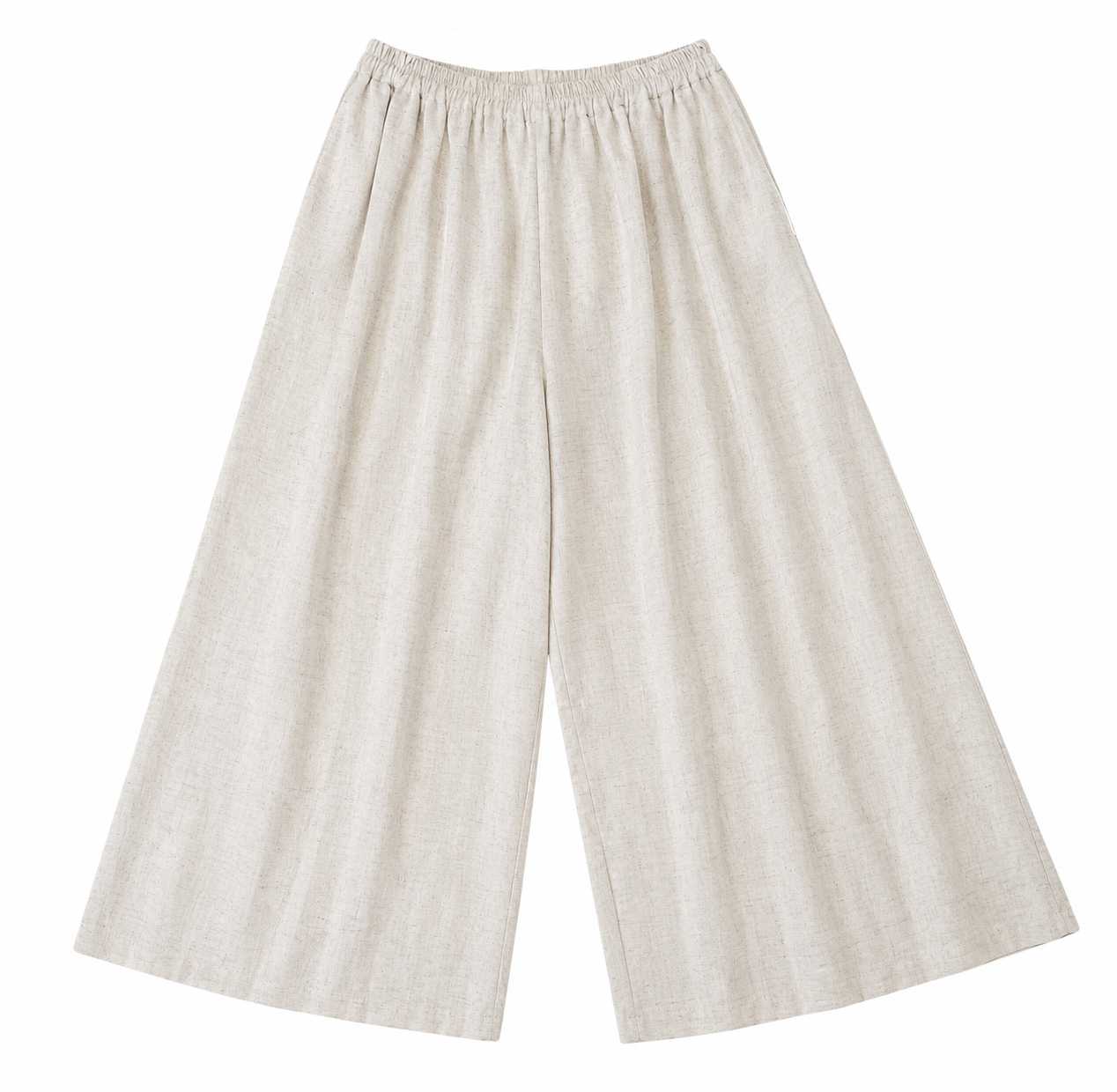 PANTALONE PALAZZO MISTO LINO