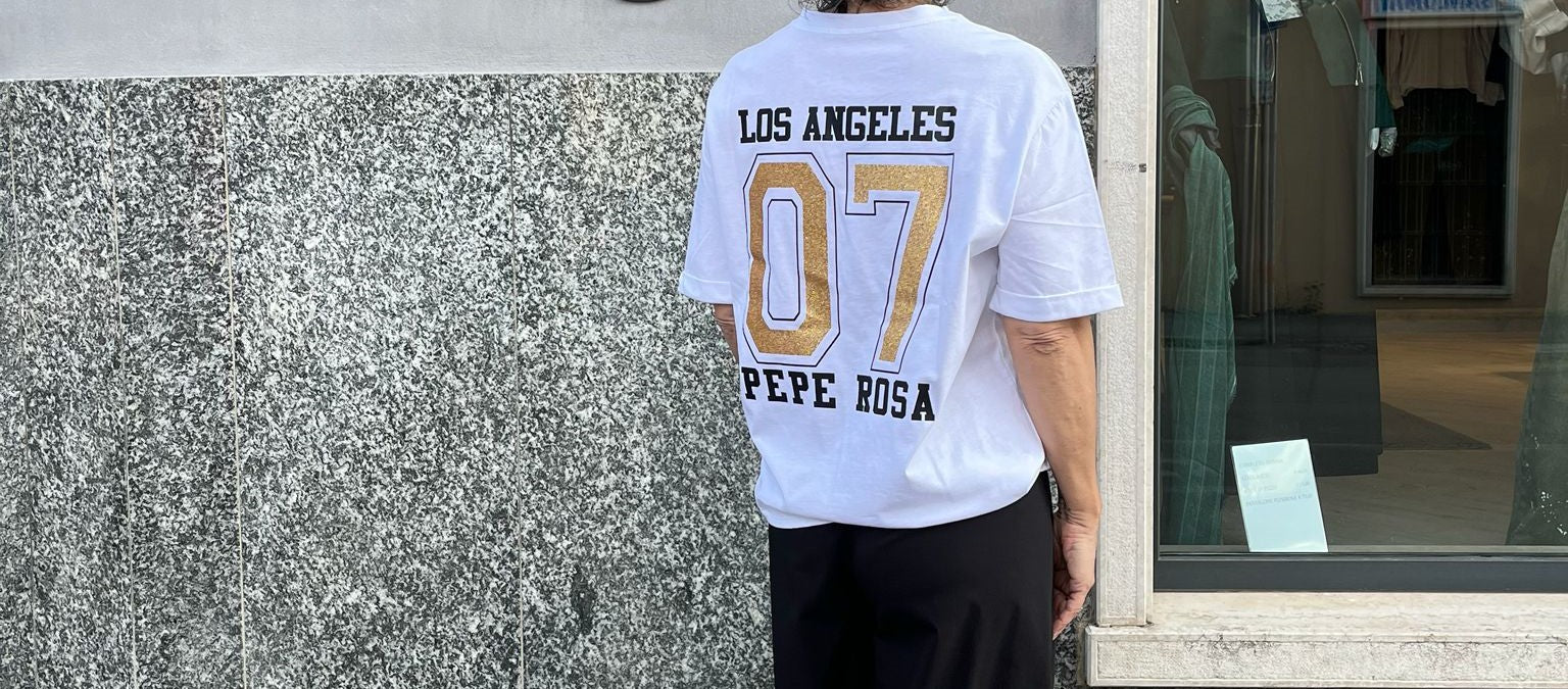 T-SHIRT OVERSIZED 'LOS ANGELES' BY PEPEROSA